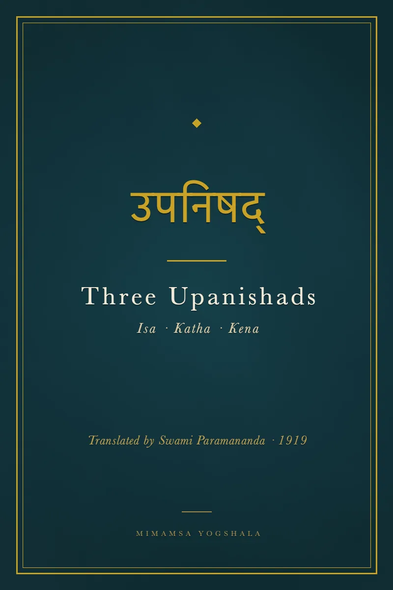 Cover of Three Upanishads (Isa, Katha, Kena)